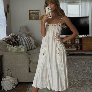 madewell fruity midi dress